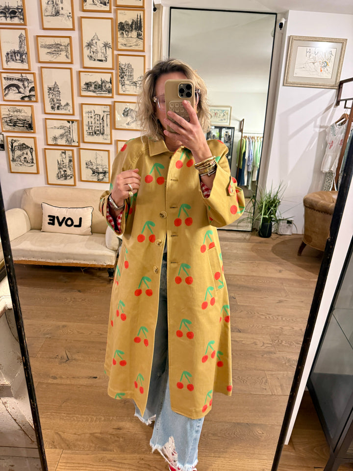 Cherry Trench Coat