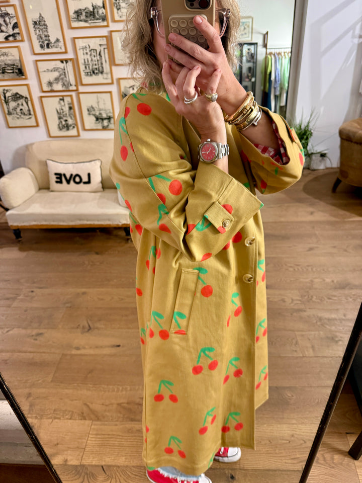 Cherry Trench Coat
